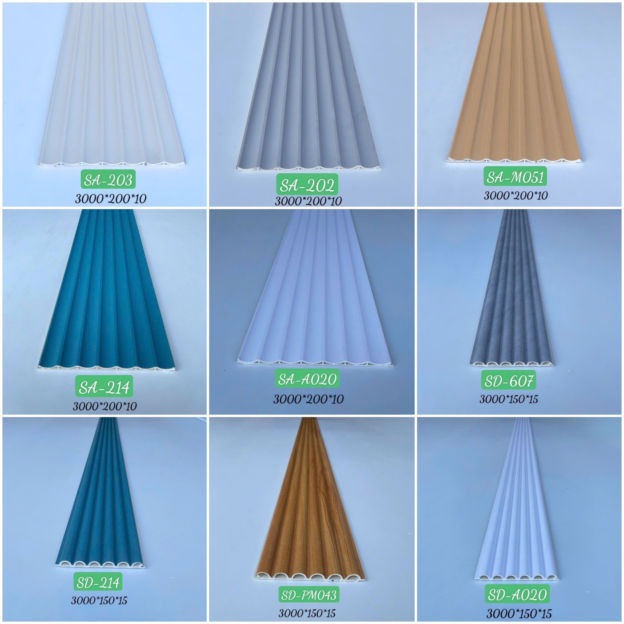 HTSA-Tấm ốp tường lam sóng âm ( sóng bán nguyệt)