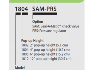 ĐẦU PHUN POP UP 1800 SERIES RAINBIRD