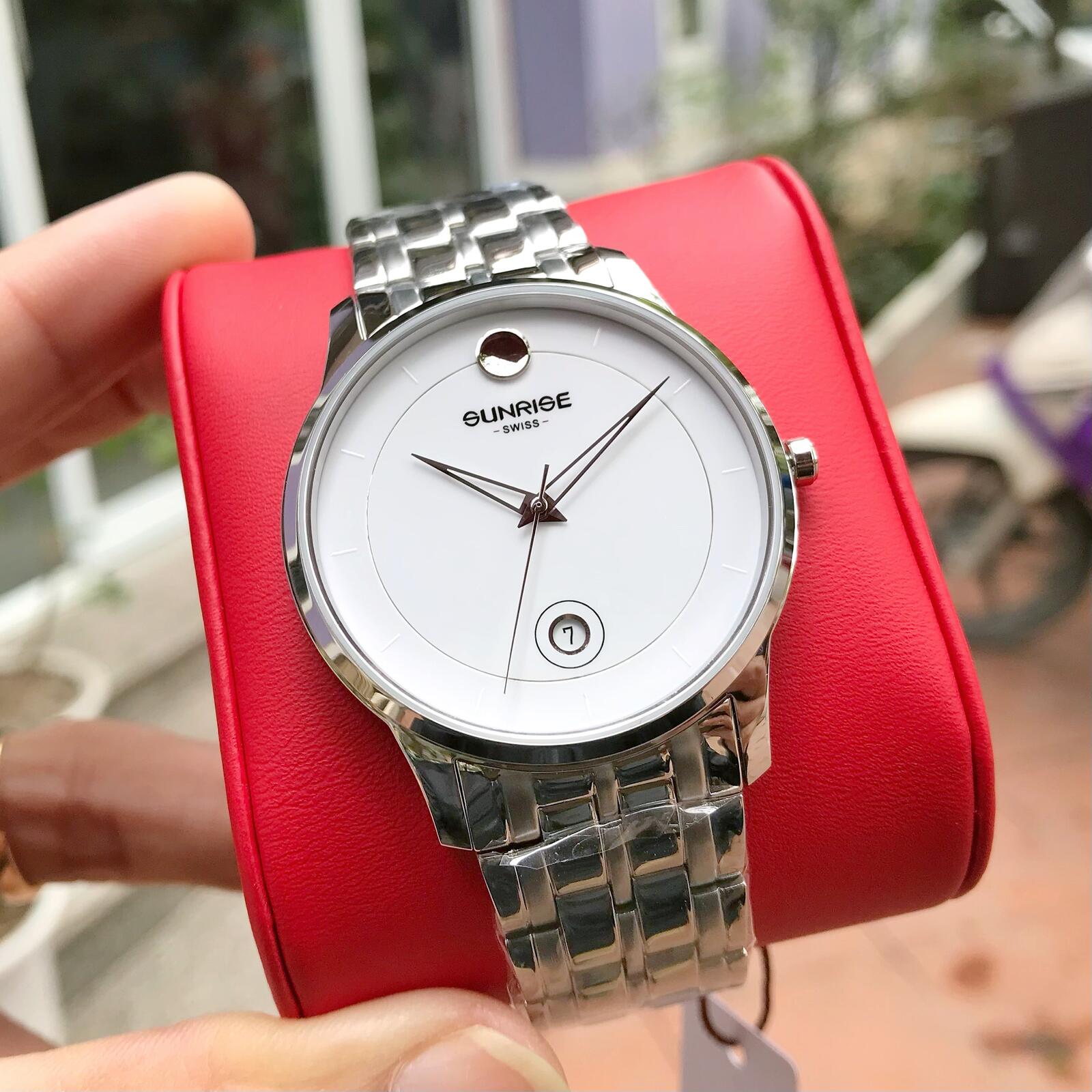 SUNRISE 1138SB | ĐỒNG HỒ NAM DÂY THÉP