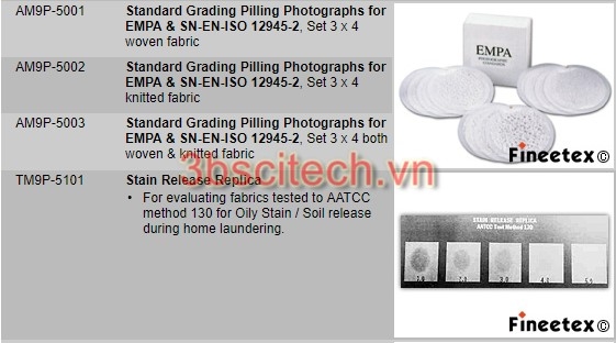 ảnh chuẩn kiểm tra độ vón kết pilling assessment picture