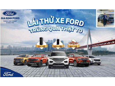 Sự kiện lái thử xe Ford toàn quốc từ ngày 20/10-24/11/2024
