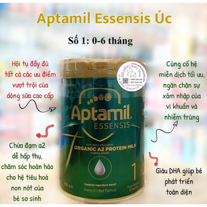 Sữa Aptamil Essensis Organic A2 Protein Số 1 900gr 🇦🇺