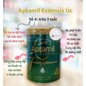 Sữa Aptamil Essensis Organic A2 Protein Số 4 900gr 🇦🇺