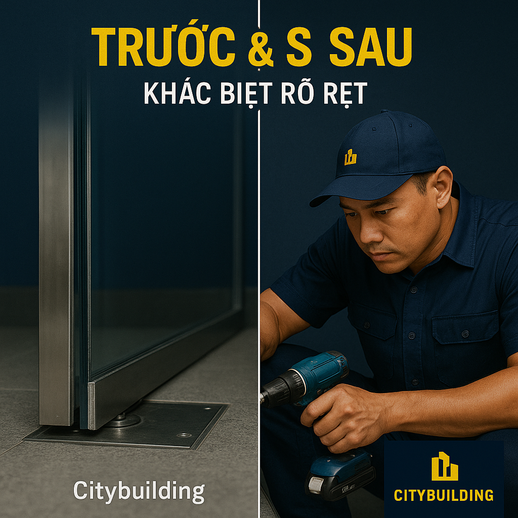 💎 SỬA CHỮA CỬA NHÔM KÍNH CƯỜNG LỰC TẠI PHƯỜNG BÌNH THỚI, TP.HCM | BÁO GIÁ THAY BẢN LỀ – THAY KẸP – XỬ LÝ XỆ CỬA – CITYBUILDING