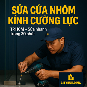 💎 SỬA CHỮA CỬA NHÔM KÍNH CƯỜNG LỰC TẠI PHƯỜNG BÌNH TRƯNG, TP.HCM | THAY BẢN LỀ – THAY KẸP – XỬ LÝ XỆ CỬA – CITYBUILDING