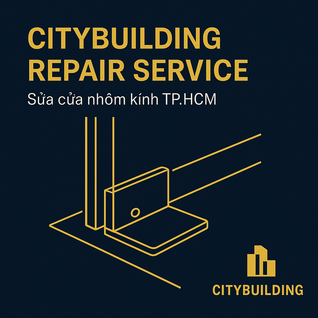 💎 SỬA CHỮA CỬA NHÔM KÍNH CƯỜNG LỰC TẠI PHƯỜNG ĐỨC NHUẬN, TP.HCM | BÁO GIÁ THAY BẢN LỀ – THAY KẸP – XỬ LÝ XỆ CỬA – CITYBUILDING