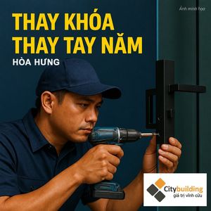 Sửa cửa nhôm kính tại Hòa Hưng | Citybuilding