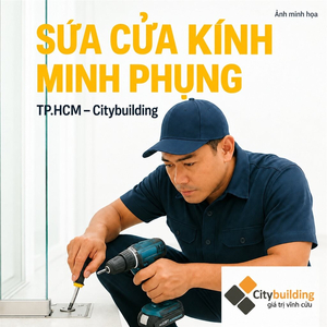 Sửa cửa nhôm kính tại Minh Phụng | Citybuilding