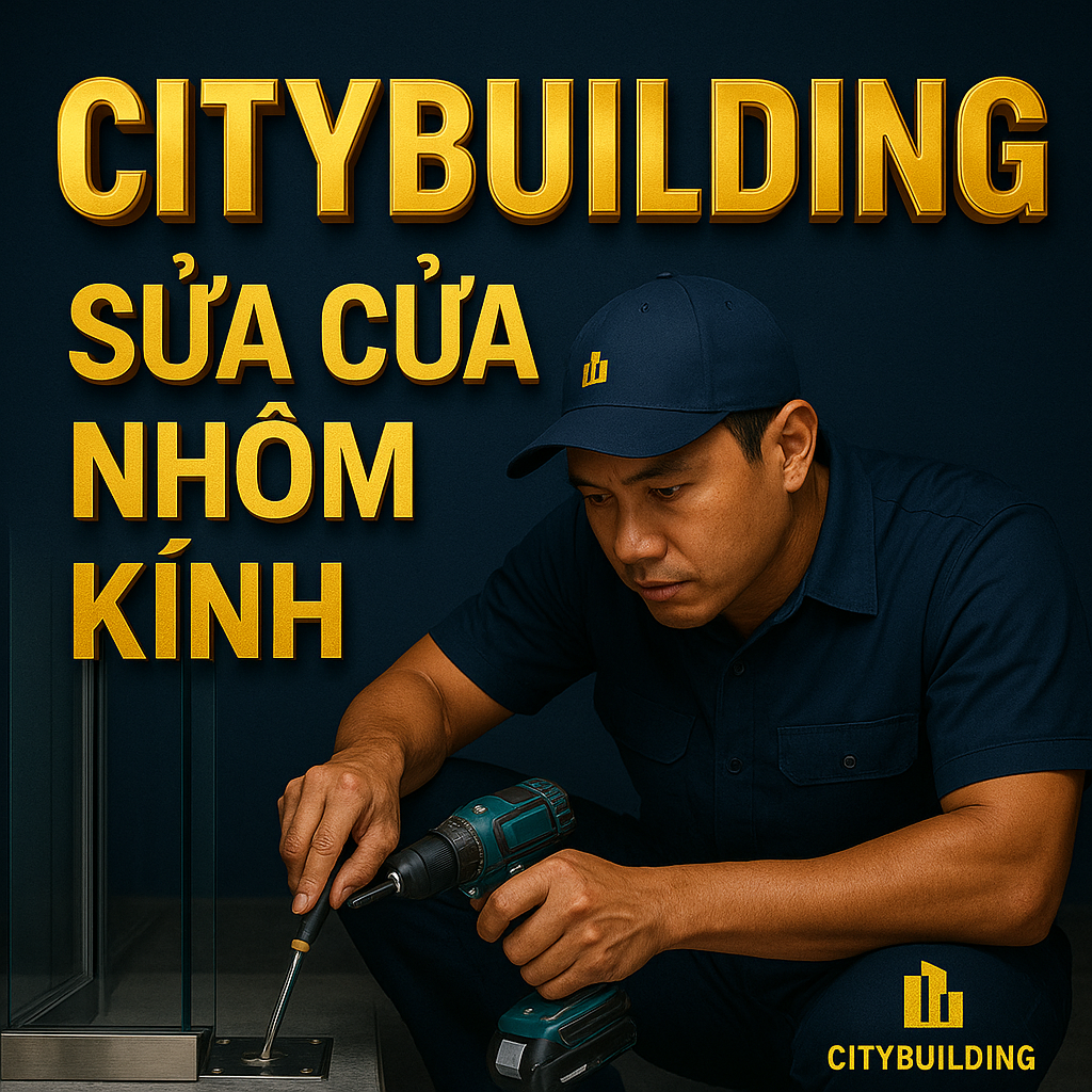 💎 SỬA CHỮA CỬA NHÔM KÍNH CƯỜNG LỰC TẠI PHƯỜNG PHÚ THUẬN, TP.HCM | BÁO GIÁ THAY BẢN LỀ – THAY KẸP – XỬ LÝ XỆ CỬA – CITYBUILDING