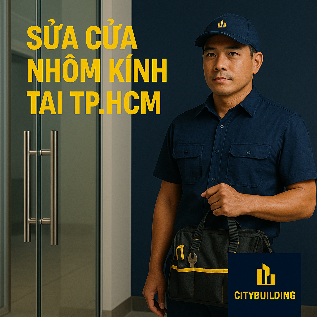 💎 SỬA CHỮA CỬA NHÔM KÍNH CƯỜNG LỰC TẠI PHƯỜNG PHƯỚC THẮNG, TP. VŨNG TÀU | BÁO GIÁ THAY BẢN LỀ – THAY KẸP – XỬ LÝ XỆ CỬA – CITYBUILDING