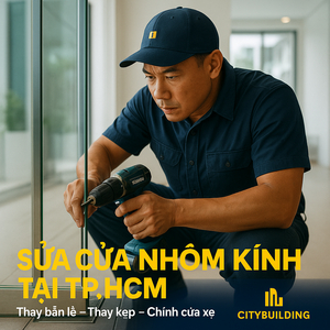 💎 SỬA CHỮA CỬA NHÔM KÍNH CƯỜNG LỰC TẠI PHƯỜNG TĂNG NHƠN PHÚ, TP.HCM | THAY BẢN LỀ – THAY KẸP – XỬ LÝ XỆ CỬA – CITYBUILDING