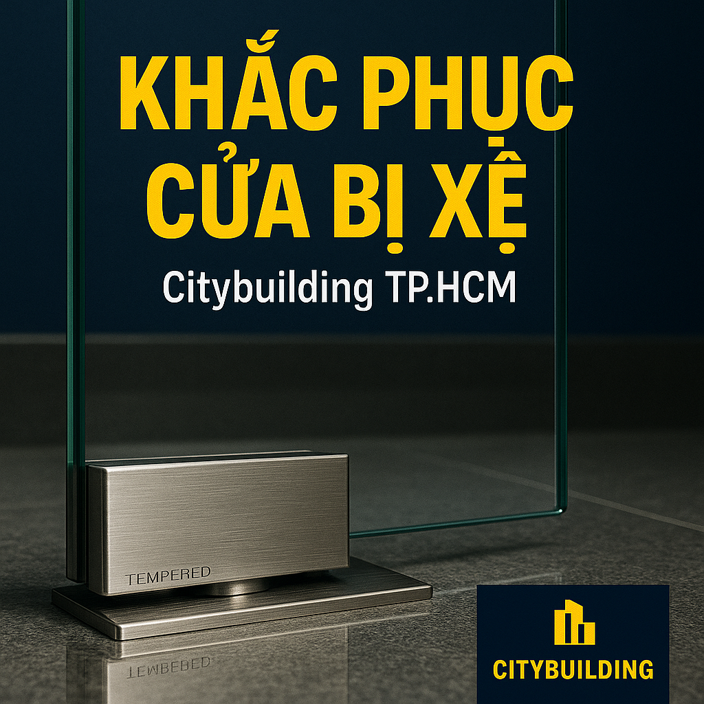 💎 SỬA CHỮA CỬA NHÔM KÍNH CƯỜNG LỰC TẠI PHƯỜNG THẠNH MỸ TÂY, TP.HCM | BÁO GIÁ THAY BẢN LỀ – THAY KẸP – XỬ LÝ XỆ CỬA – CITYBUILDING