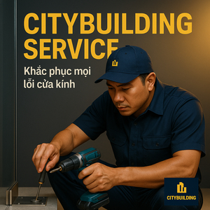 💎 SỬA CHỮA CỬA NHÔM KÍNH CƯỜNG LỰC TẠI PHƯỜNG TRUNG MỸ TÂY, QUẬN 12, TP.HCM | BÁO GIÁ THAY BẢN LỀ – THAY KẸP – XỬ LÝ XỆ CỬA – CITYBUILDING