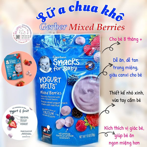 Sữa Chua Khô Gerber Mixed Berry