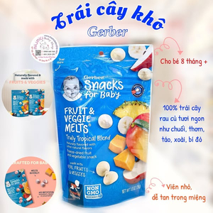 Sữa Chua Khô Gerber Trái Cây Nhiệt Đới