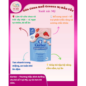 Sữa chua khô Gerber vị dâu tây