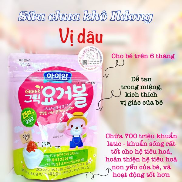 Sữa chua khô Ildong vị dâu