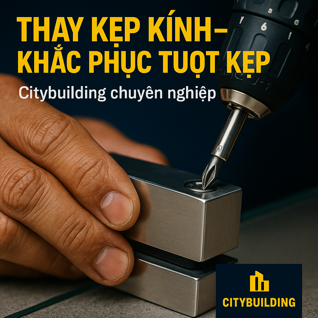 💎 Dịch vụ sửa chữa cửa nhôm kính cường lực tại Phường Long Trường, TP.HCM bởi Citybuilding – chuyên thay bản lề, thay kẹp, chỉnh xệ cửa, thay phụ kiện, căn chỉnh cửa thủy lực. Báo giá minh bạch – thợ giỏi 10 năm kinh nghiệm – hỗ trợ nhanh 30 phút.
