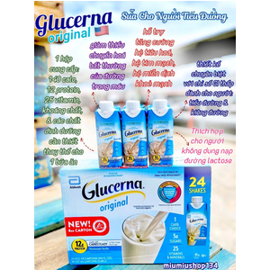 Sữa dành cho người tiểu đường Glucerna Vanilla Original 237ml x24 chai 🇺🇸