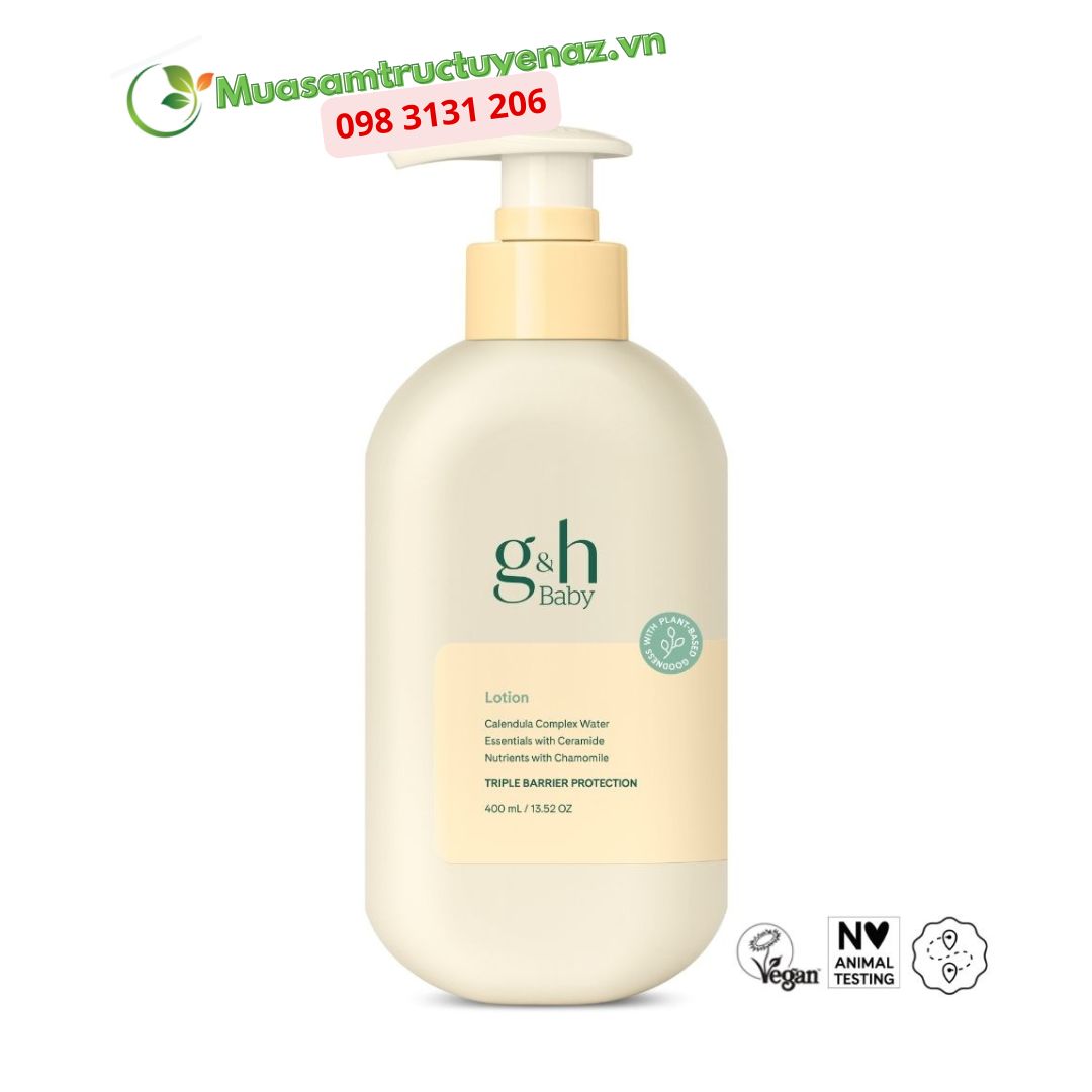 Sữa dưỡng thể cho bé G&H BABY Lotion 400ml