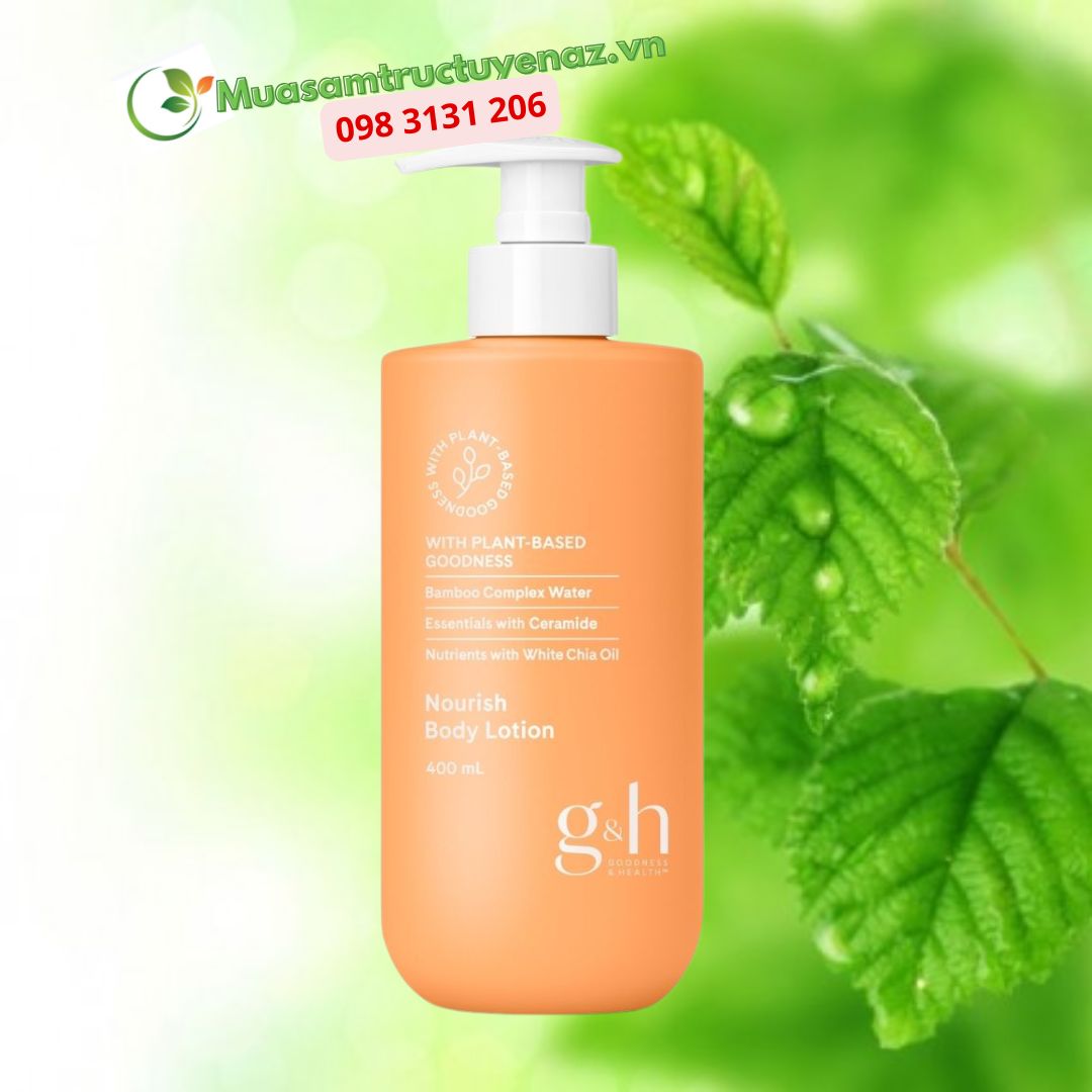 Sữa dưỡng thể dưỡng ẩm G&H GOODNESS & HEALTH NOURISH BODY LOTION 400ml