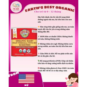 Sữa Earth`Best Organic