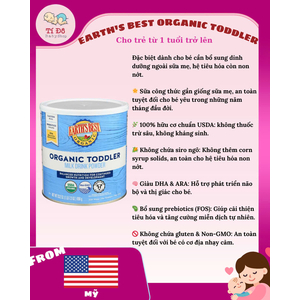 Sữa Earth`Best Organic Toddler