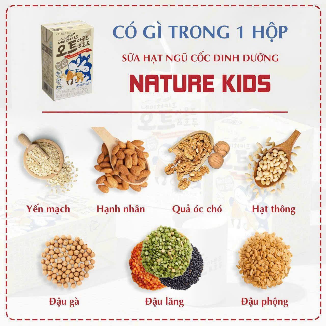 Sữa hạt ngũ côc Nature Kids (thùng)