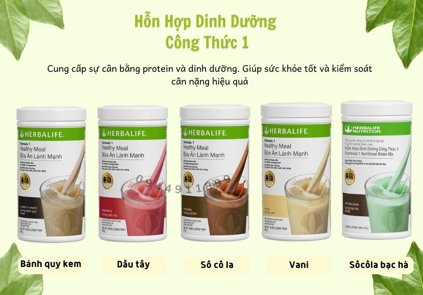 Sữa Herbalife bữa ăn lành mạnh