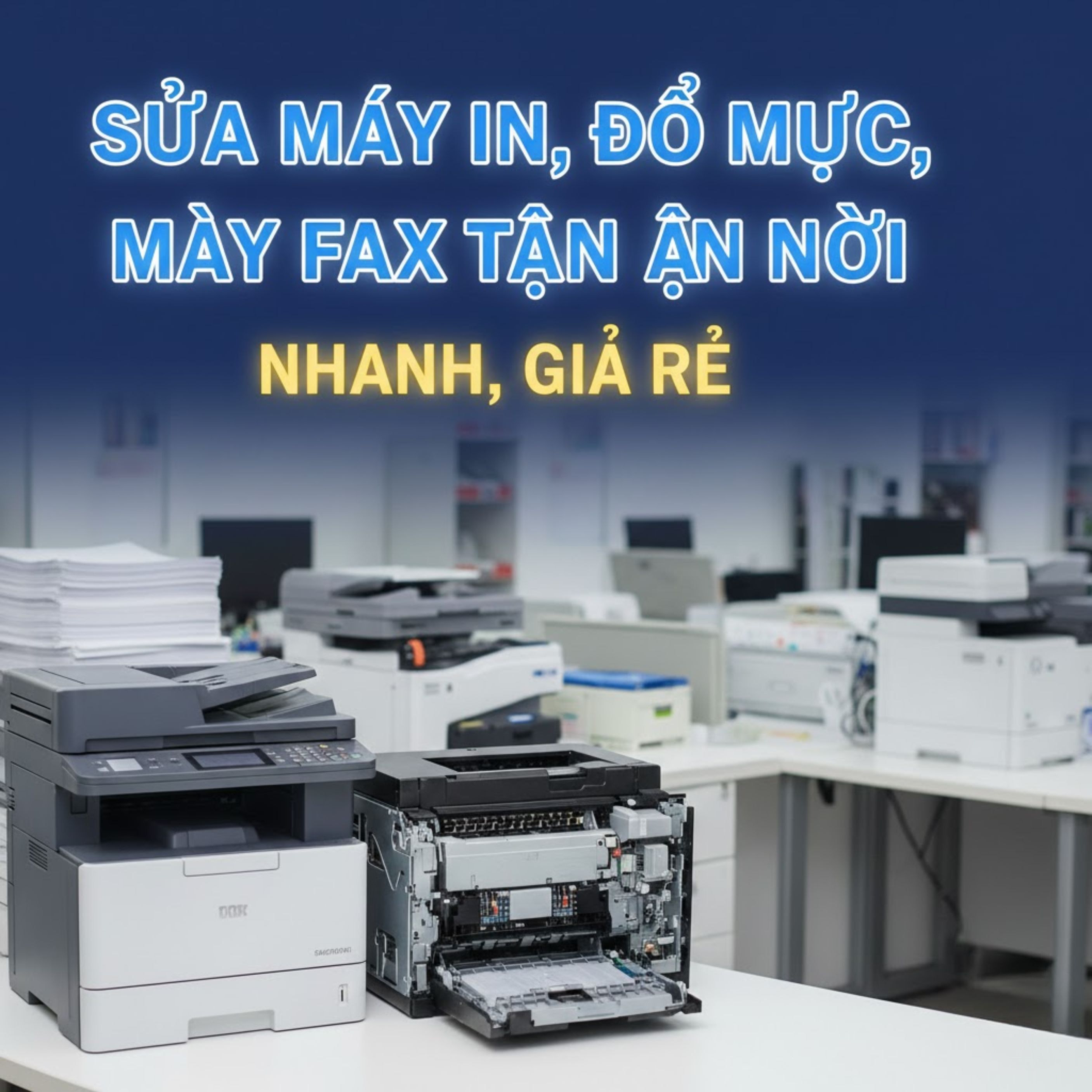 Sửa Máy In, Đổ Mực, Máy Fax Tận Nơi – Nhanh, Giá Rẻ