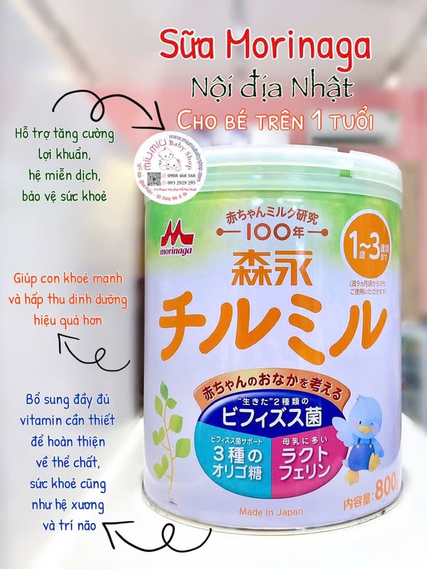 Sữa Morinaga 1-3 (nội địa Nhật) 800gr 🇯🇵