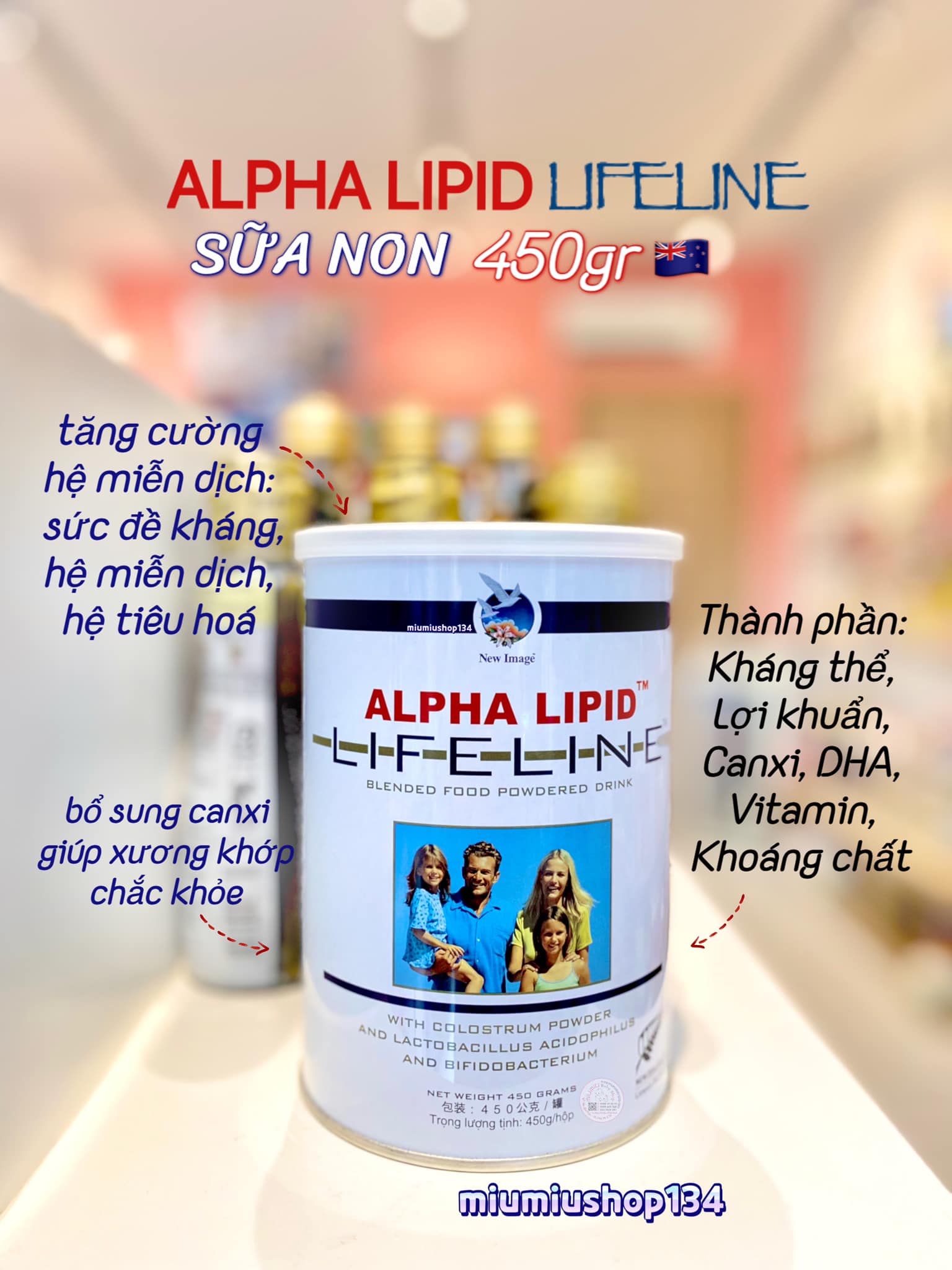 Sữa non ALPHA LIPID LIFELINE CỦA NEW ZEALAND 🇳🇿