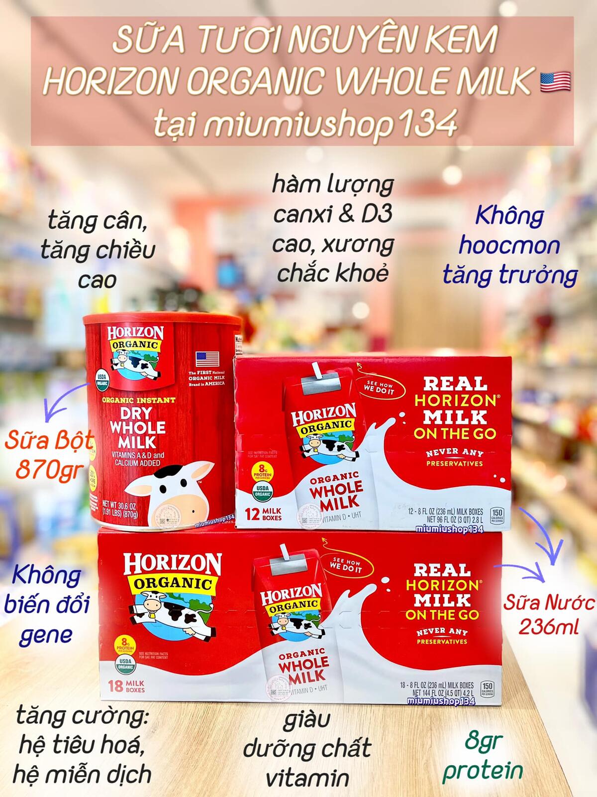 Horizon nước 18 hộp