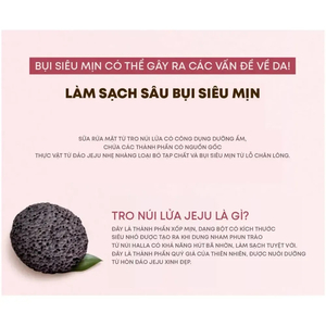 Sữa Rửa Mặt Làm Sạch Lỗ Chân Lông THE FACE SHOP Jeju Volcanic Lava Anti Dust Pore Cleansing Foam 70ml
