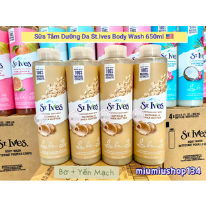 Sữa Tắm Dưỡng Da St.Ives Body Wash 650ml 🇺🇸 - Bơ + Yến Mạch