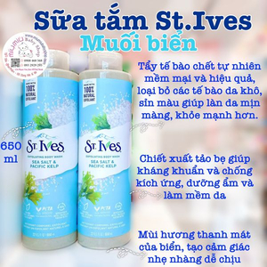 Sữa Tắm Dưỡng Da St.Ives Body Wash 650ml 🇺🇸- Muối Biển