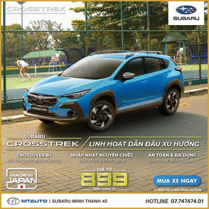 Subaru Crosstrek với mức giá CỰC TỐT và tặng kèm gói phụ kiện chính hãng nhà Subaru trong tháng 5/2026