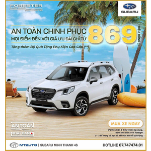 Subaru Forester nhập Thái chỉ còn ít với mức giá ưu đãi dành cho khách hàng trong tháng 04/2026