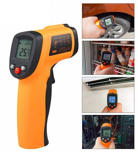 Súng Đo Nhiệt độ hồng ngoại 2 Tia Laser DT8580