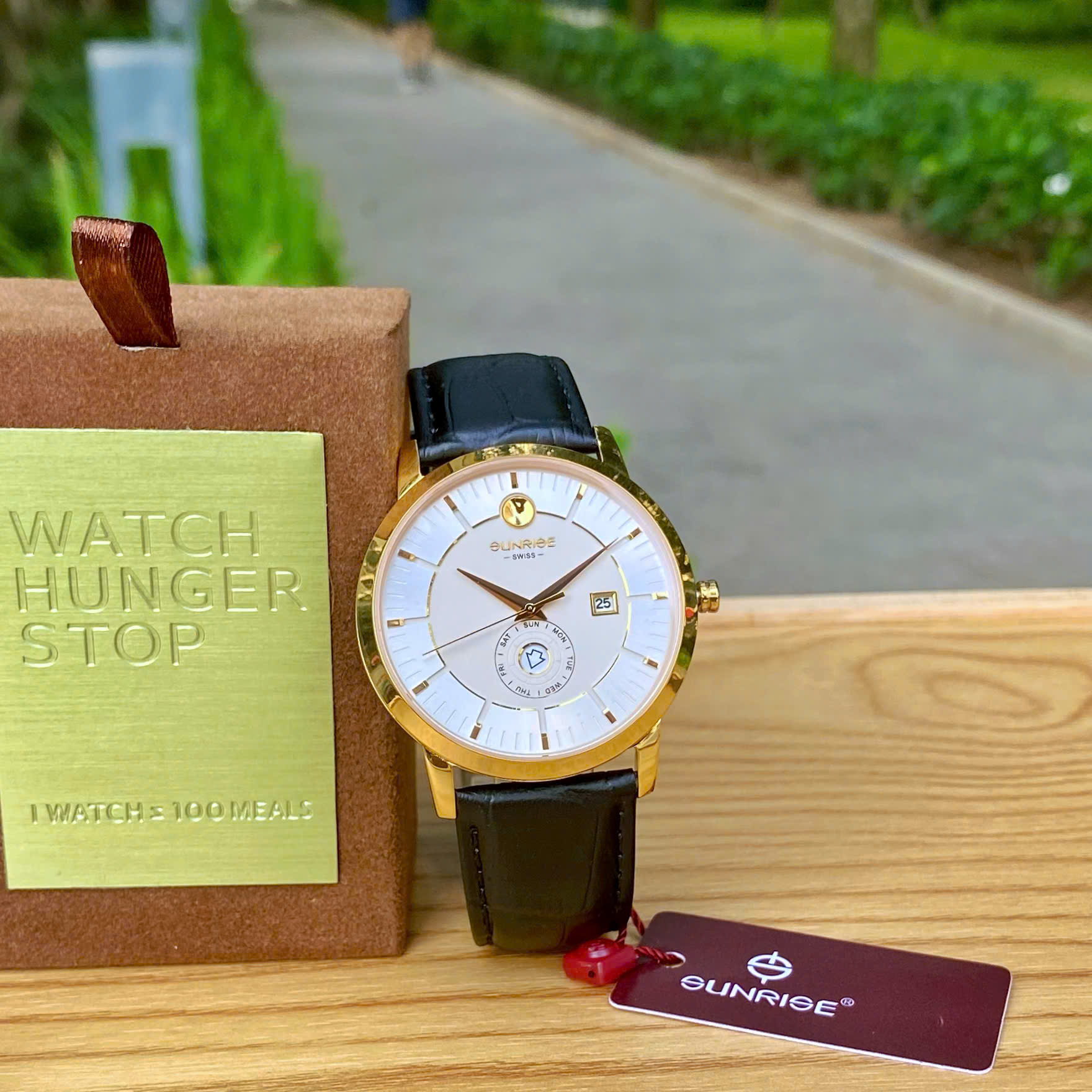 SUNRISE 1115PA | ĐỒNG HỒ NAM DÂY DA