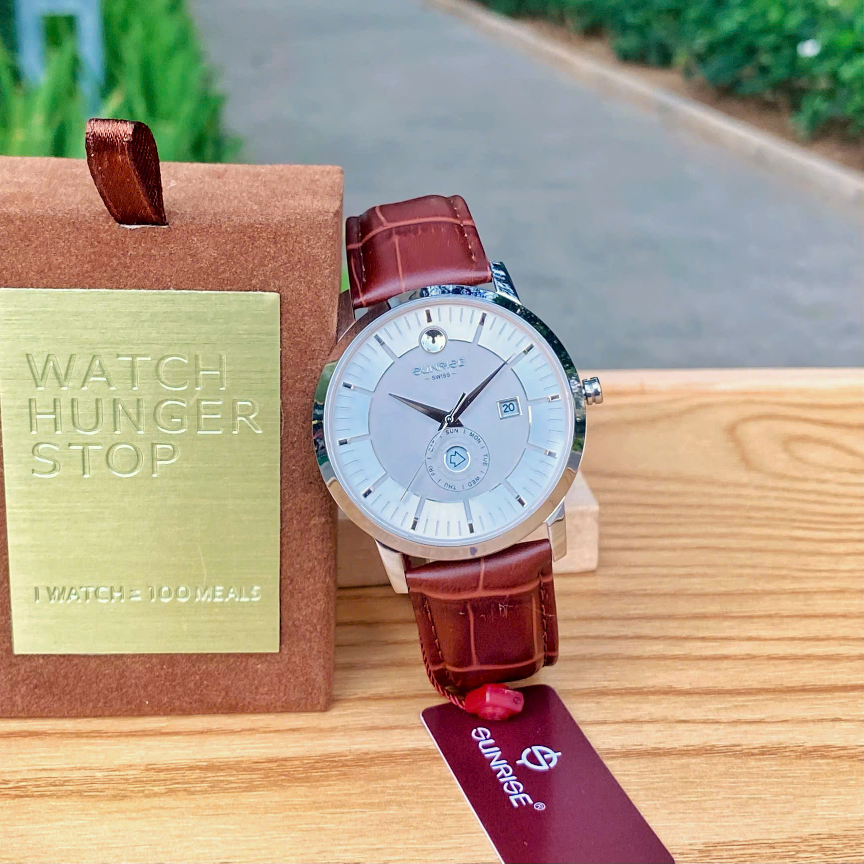 SUNRISE 1115PA | ĐỒNG HỒ NAM DÂY DA