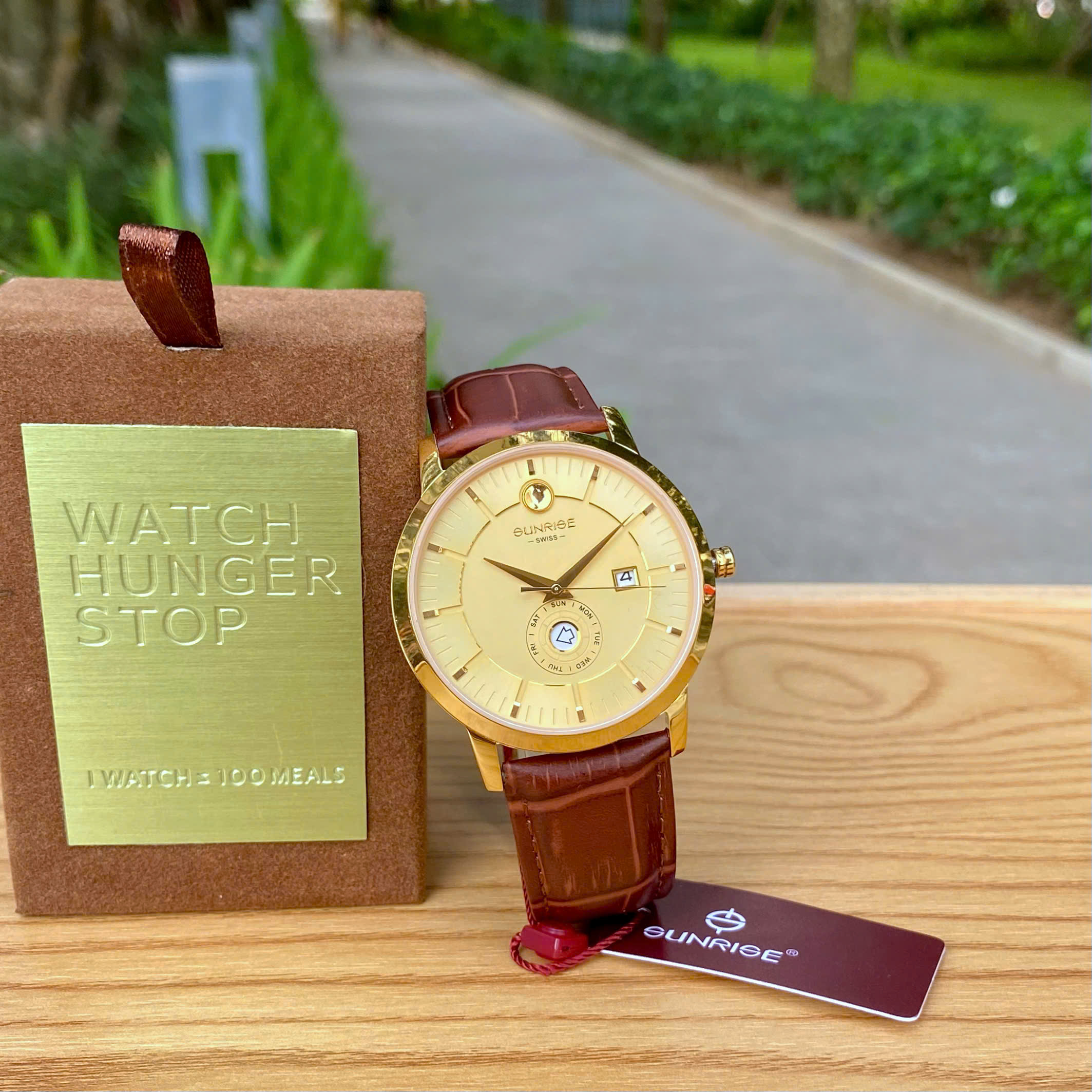 SUNRISE 1115PA | ĐỒNG HỒ NAM DÂY DA