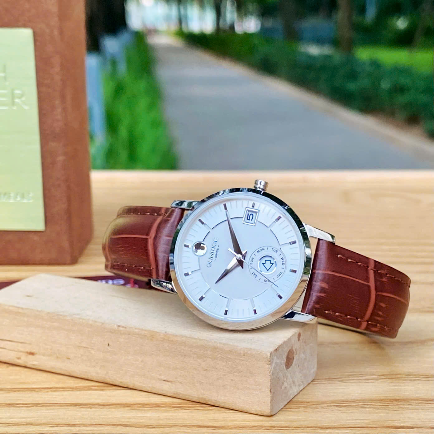 ĐỒNG HỒ NỮ SUNRISE DÂY DA 2115PA CHÍNH HÃNG