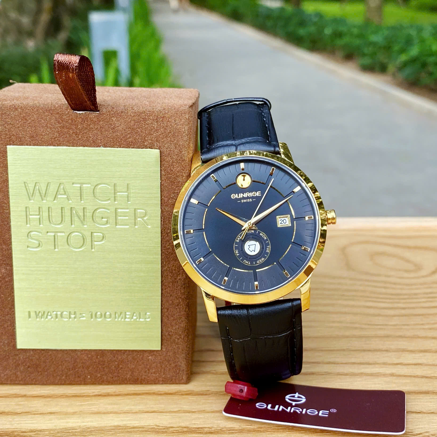 SUNRISE 1115PA | ĐỒNG HỒ NAM DÂY DA