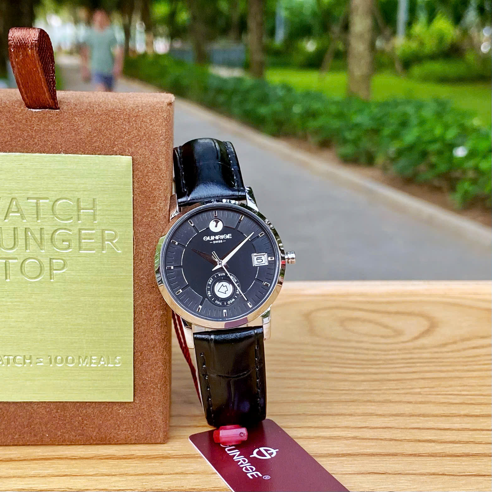 ĐỒNG HỒ NỮ SUNRISE DÂY DA 2115PA CHÍNH HÃNG