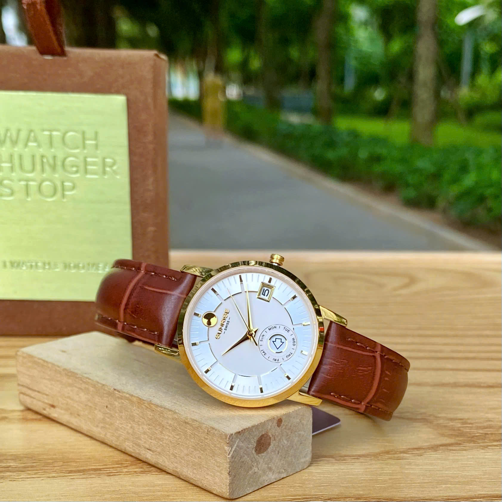 ĐỒNG HỒ NỮ SUNRISE DÂY DA 2115PA CHÍNH HÃNG