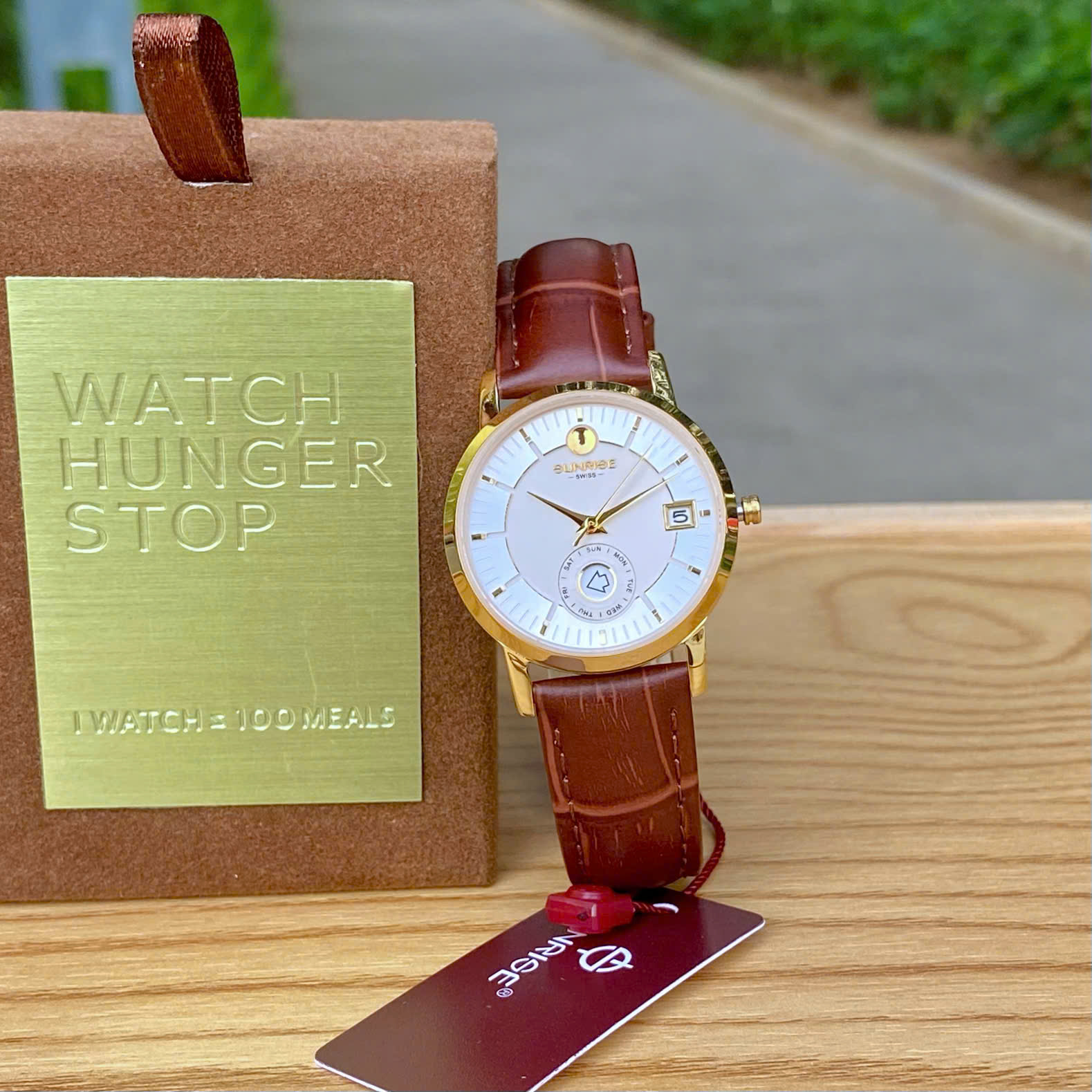 ĐỒNG HỒ NỮ SUNRISE DÂY DA 2115PA CHÍNH HÃNG