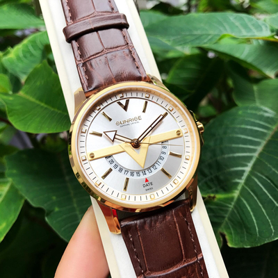 SUNRISE 1116PA | ĐỒNG HỒ NAM DÂY DA