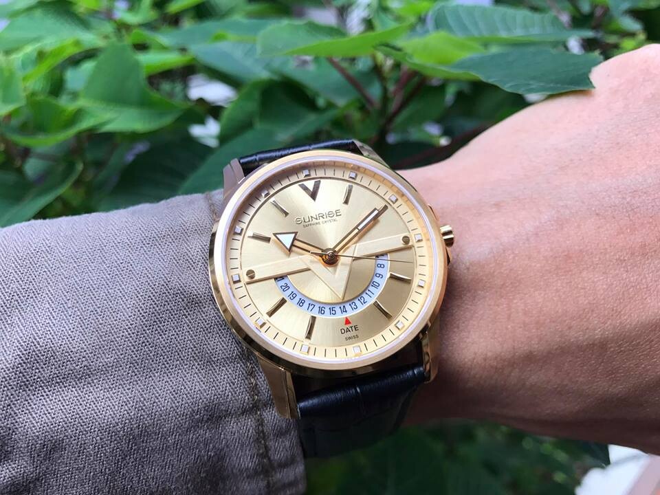 SUNRISE 1116PA | ĐỒNG HỒ NAM DÂY DA