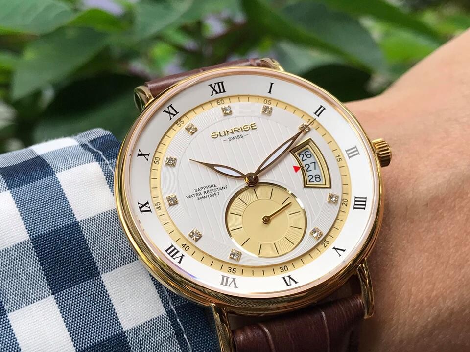 SUNRISE 1118PA | ĐỒNG HỒ NAM DÂY DA